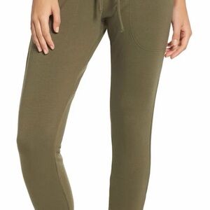 Free People Movement Sunny Skinnt Sweats in Olive Green